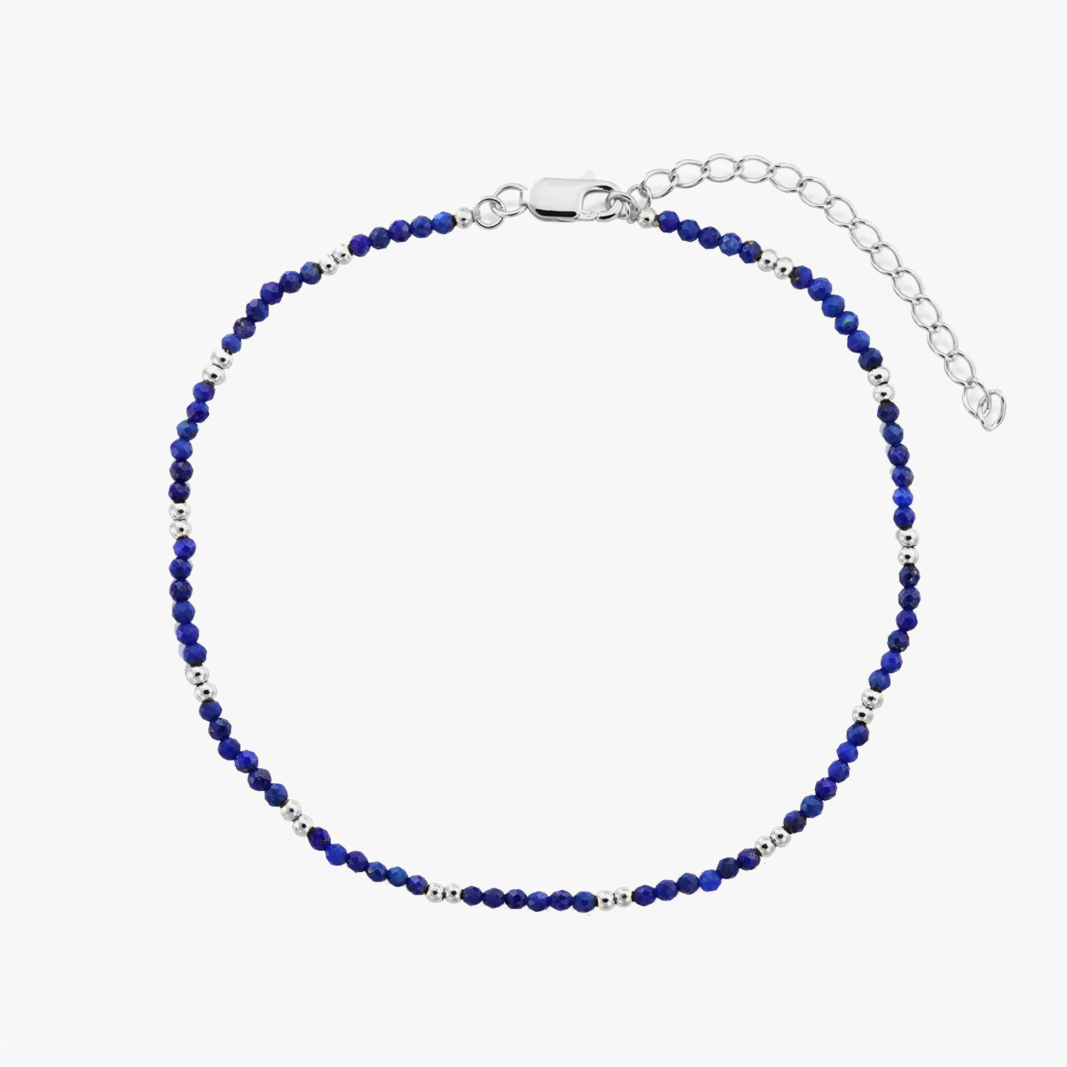Srebrna bransoletka na kostkę SummerScape – Lapis - Indira