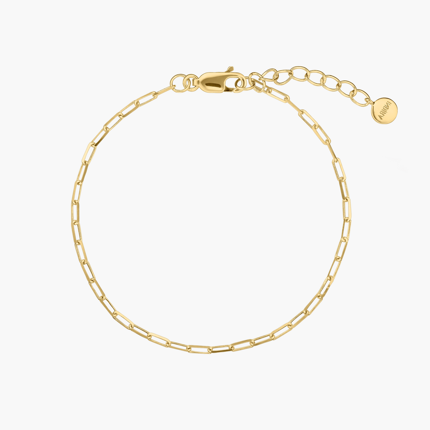 Srebrna bransoletka Golden Paperclip - Indira