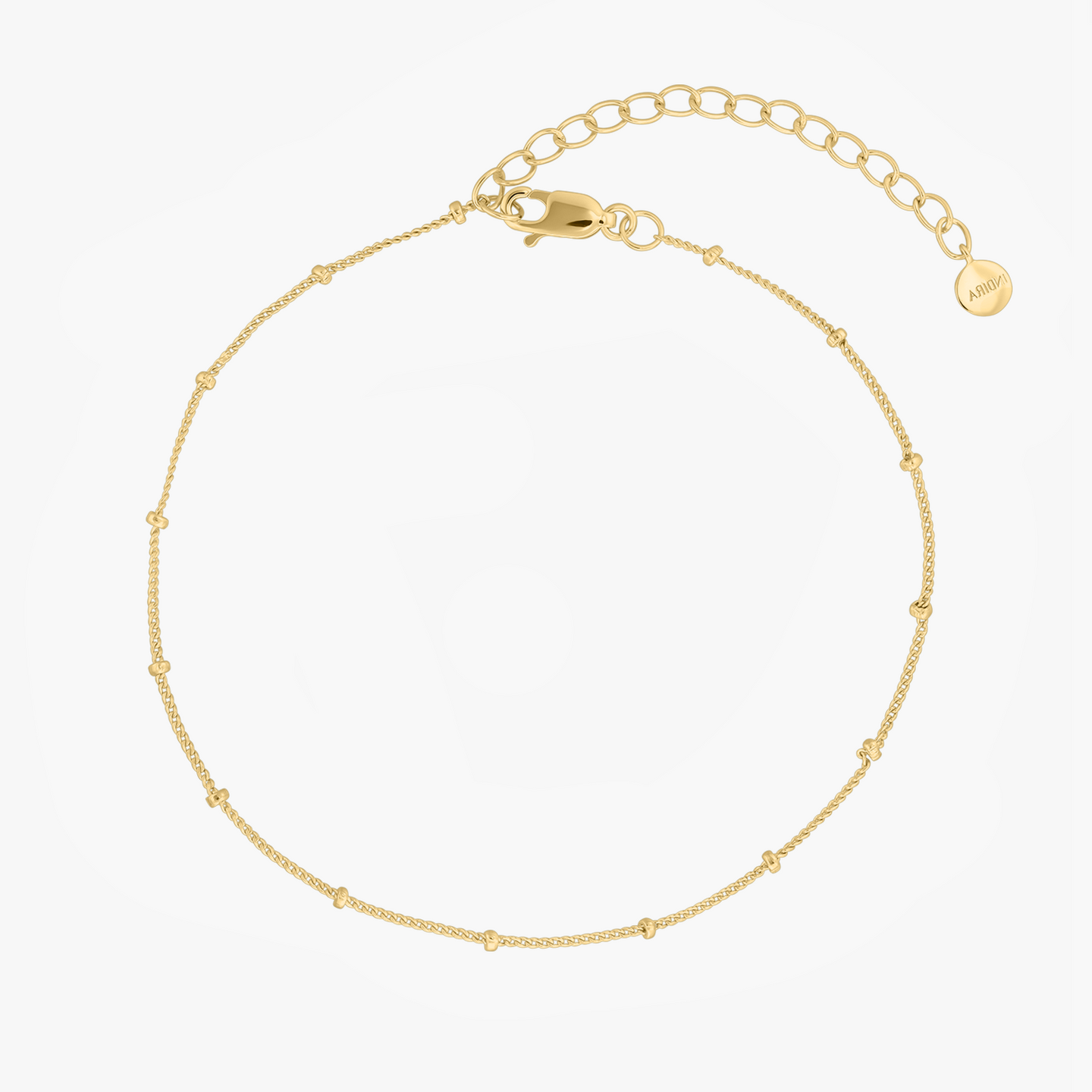 Srebrna bransoletka na nogę Golden Beaded - Indira