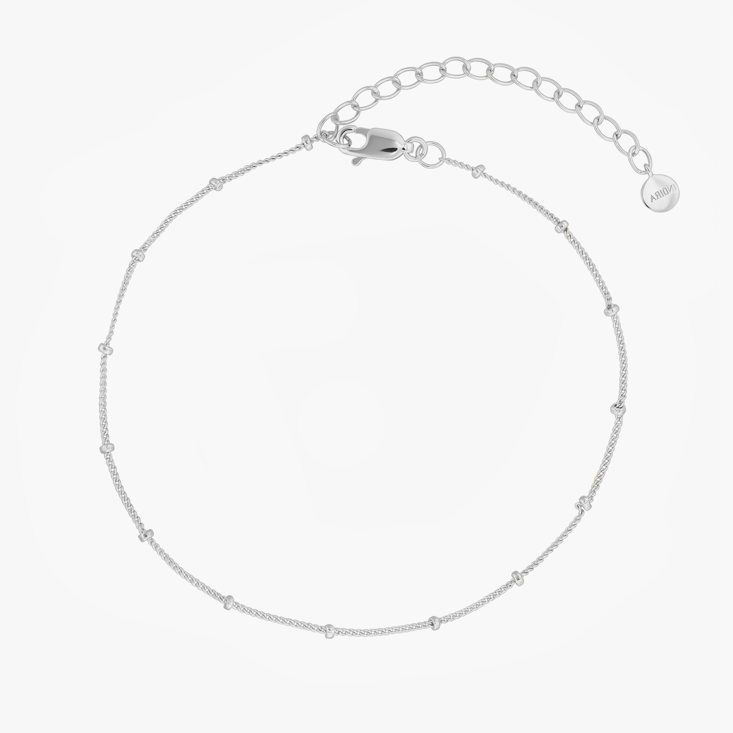 Brățară de picior din argint Beaded - Indira