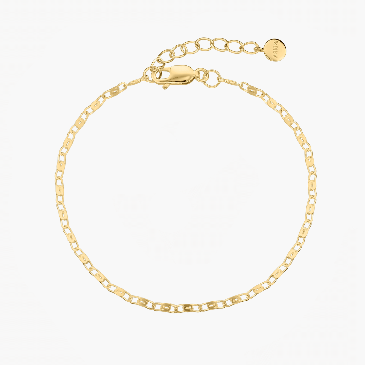 Srebrna bransoletka Golden Anchor - Indira
