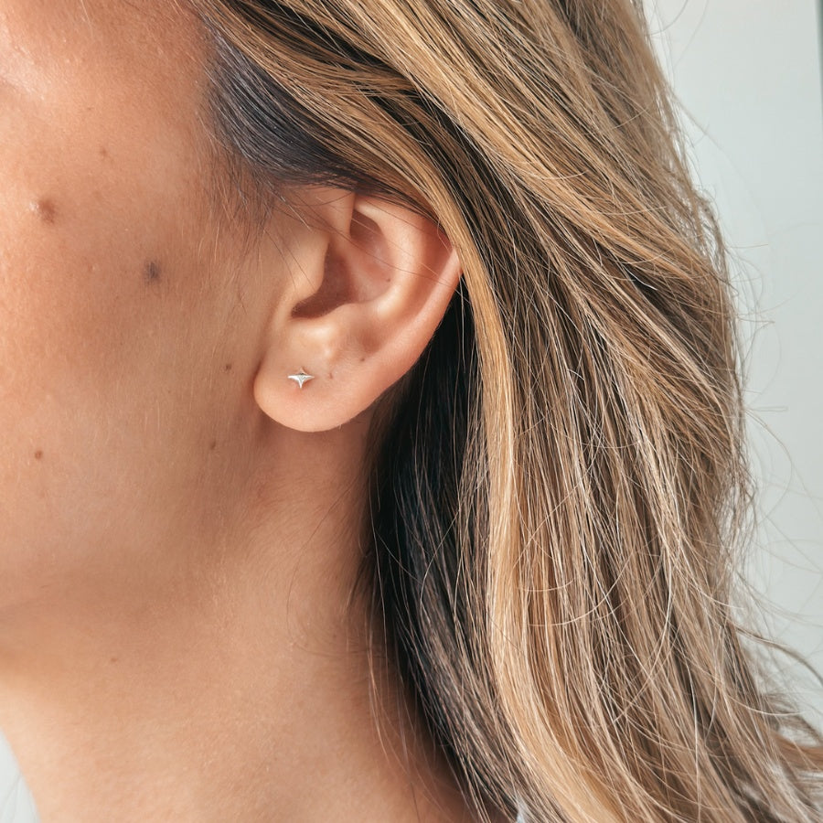 Srebrne kolczyki Cosmic Star - Indira