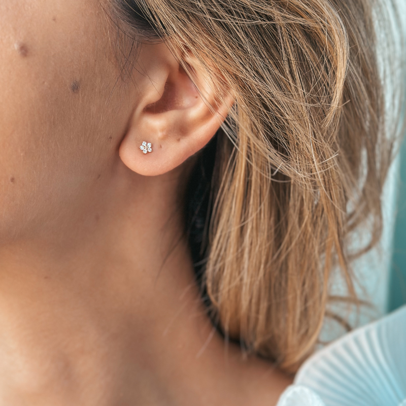 Kolczyki złote Lorelai - Cyrkonia - Indira