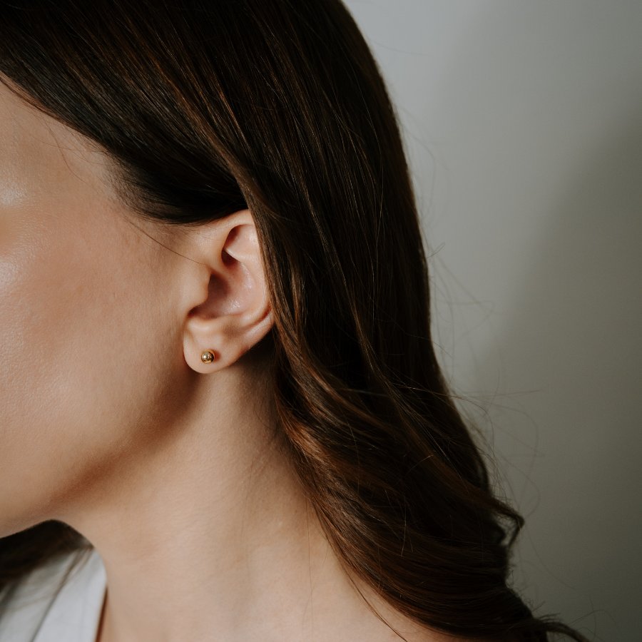 Kolczyki złote Pointelle - Indira