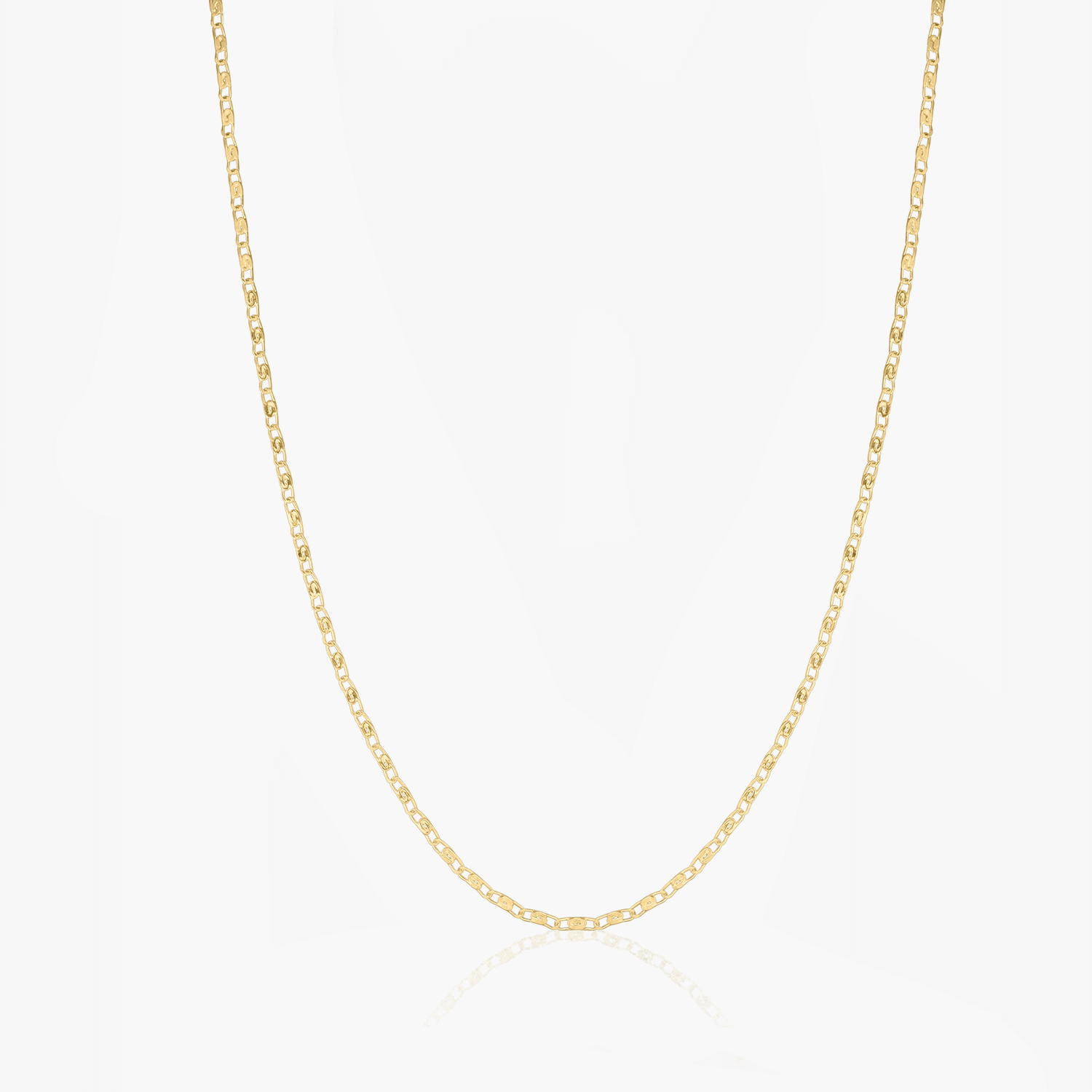 Srebrny naszyjnik Golden Anchor - Indira