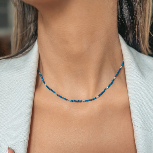 Naszyjnik srebrny SummerScape - Lapis Lazuli - Indira