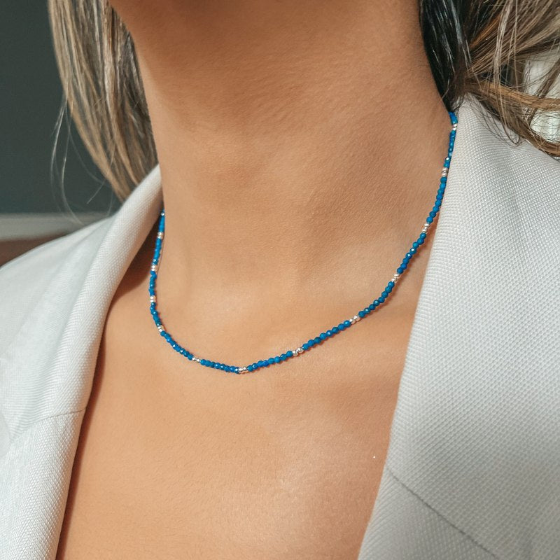 Naszyjnik srebrny SummerScape - Lapis Lazuli - Indira