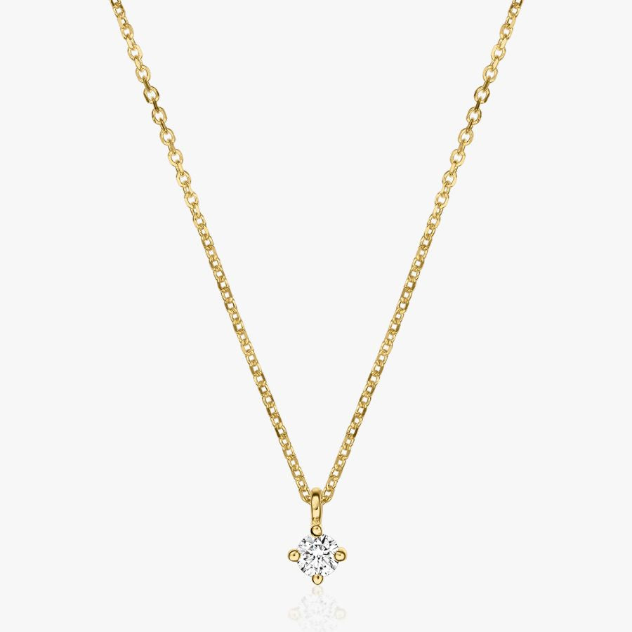 Naszyjnik ze złota Timeless – Diament 0,05 CT – Indira