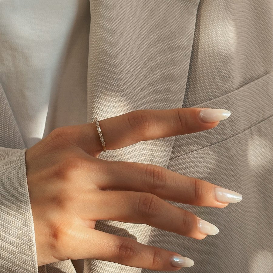 Inel argint Baguette - Zirconiu - Indira