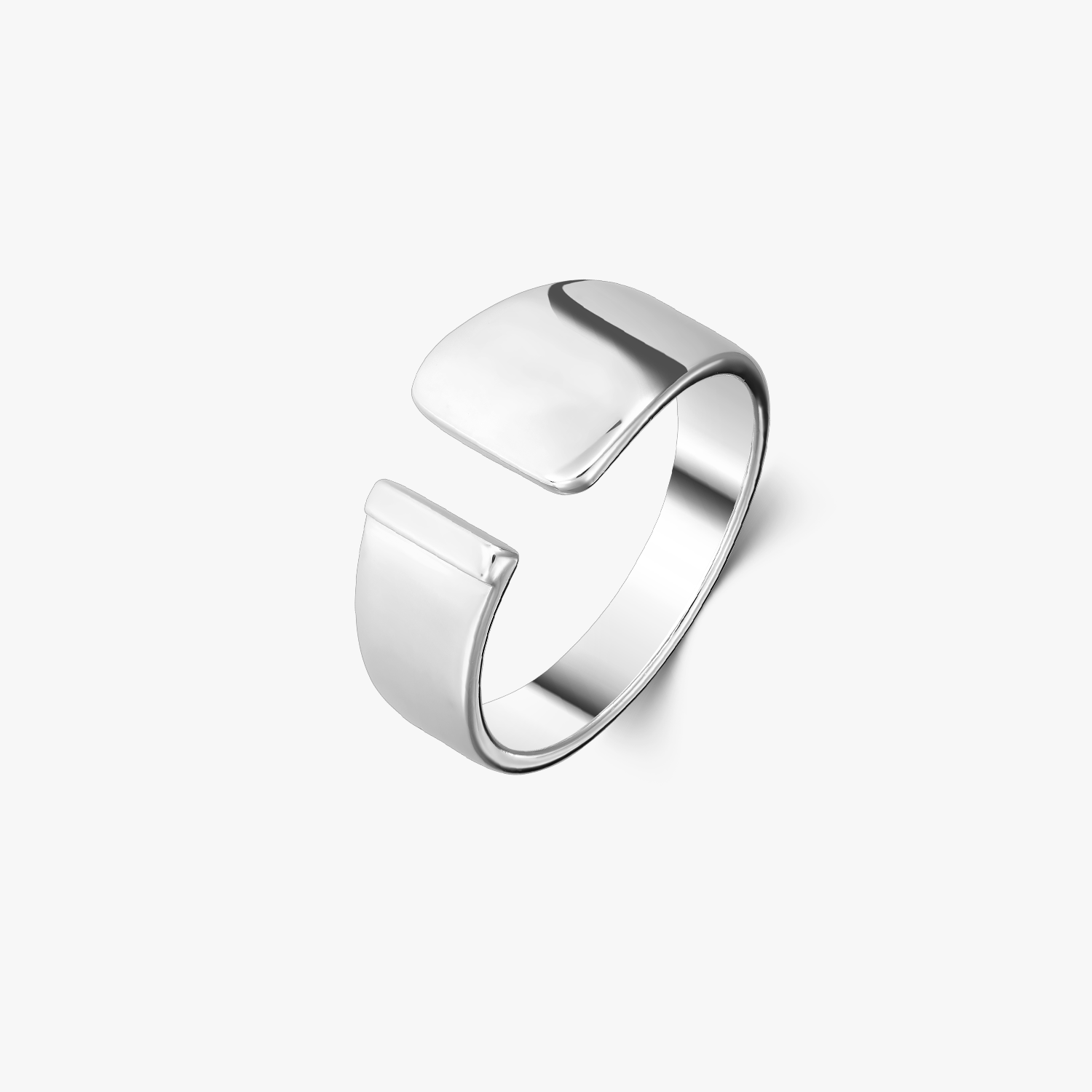 Regulowany pierścionek srebrny Bennett - Indira