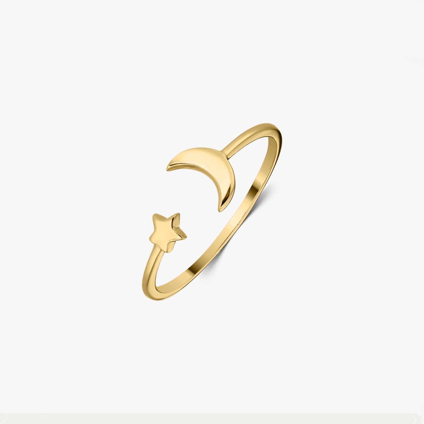 Pierścionek ze srebra Golden Starry - Indira