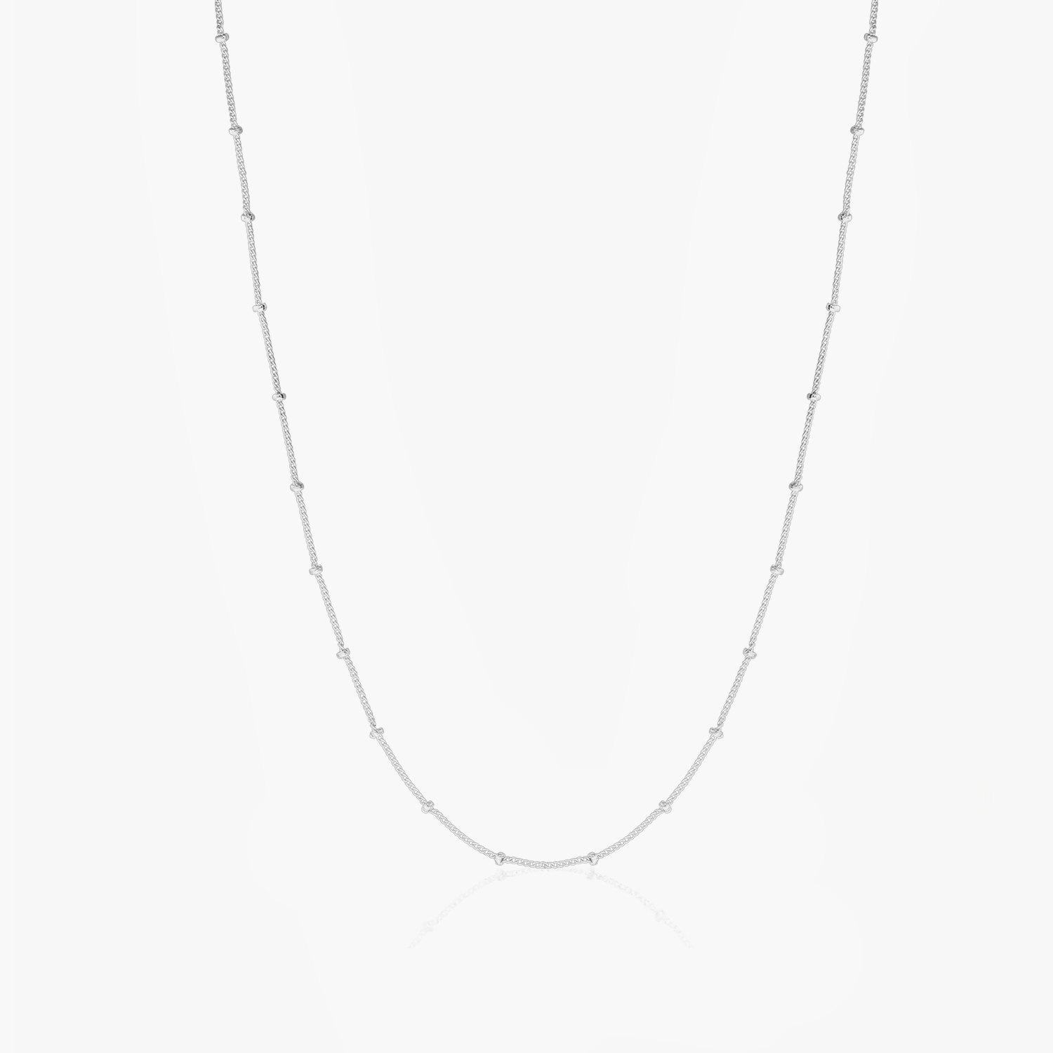 Srebrny naszyjnik Beaded - Indira