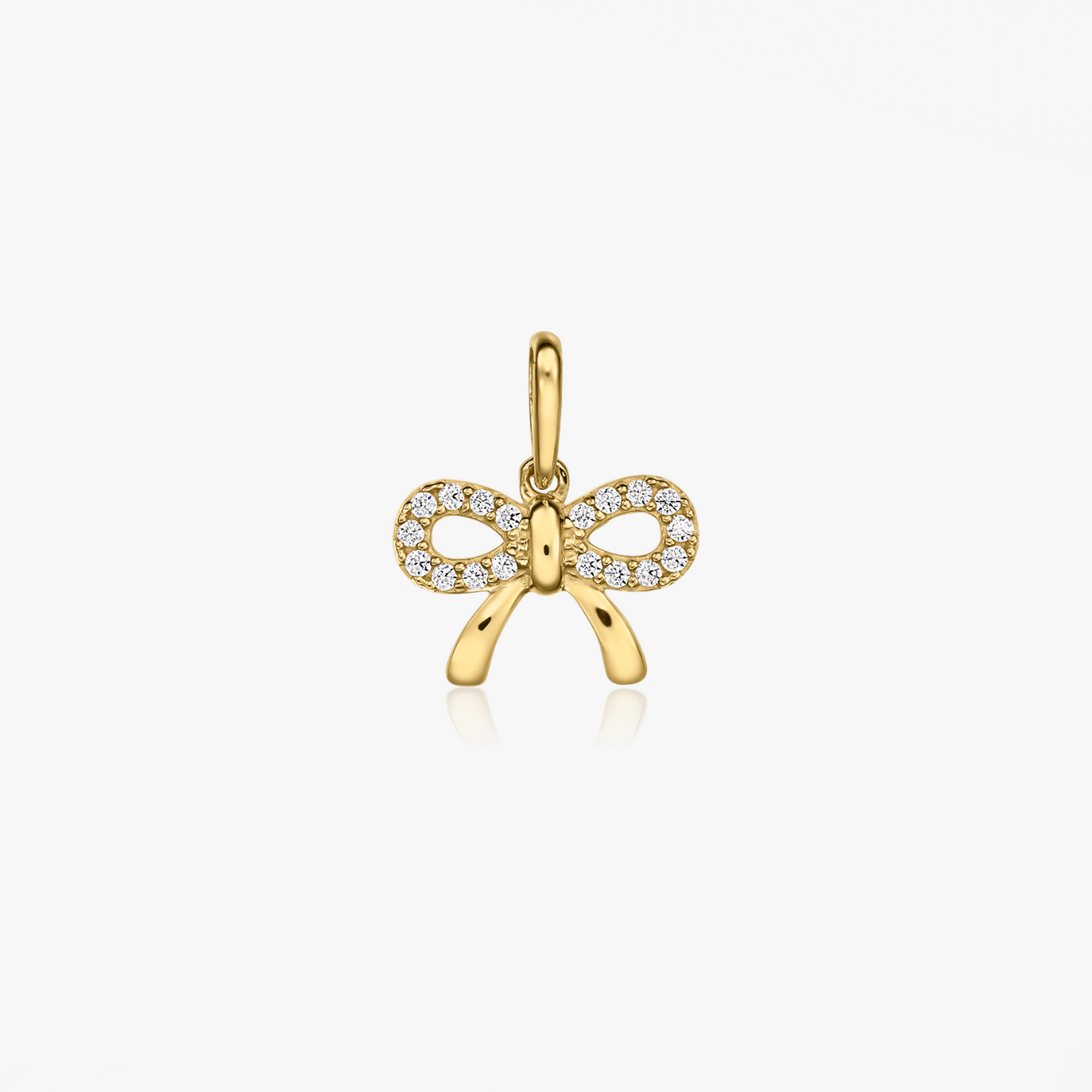 Zawieszka z żółtego złota Bow Charm - Indira