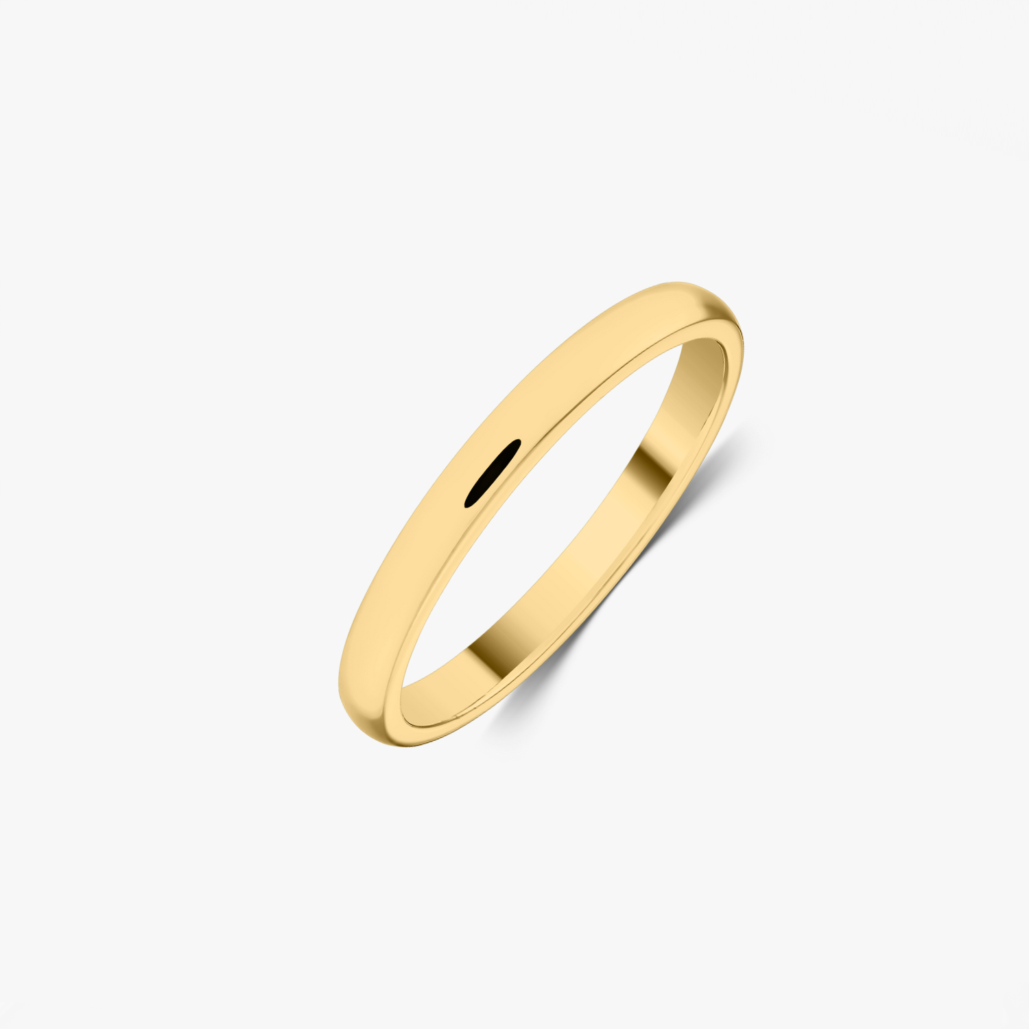 Cienka złota obrączka Rounded - Indira