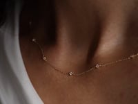 Złoty Naszyjnik Rozbłysk - Cyrkonia