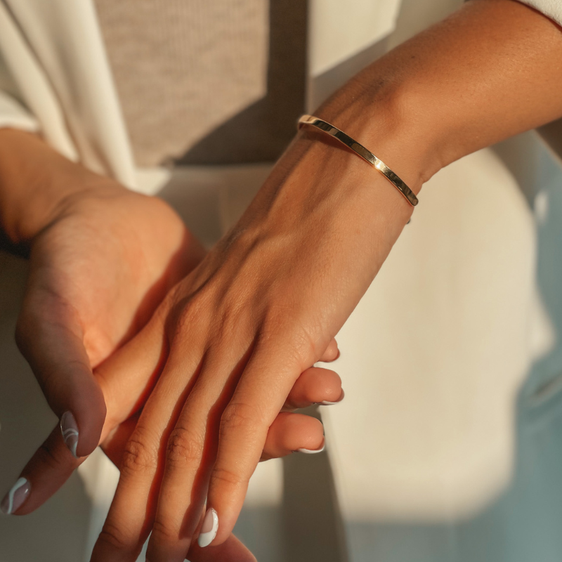 Srebrna bransoletka Minimal Golden - Indira