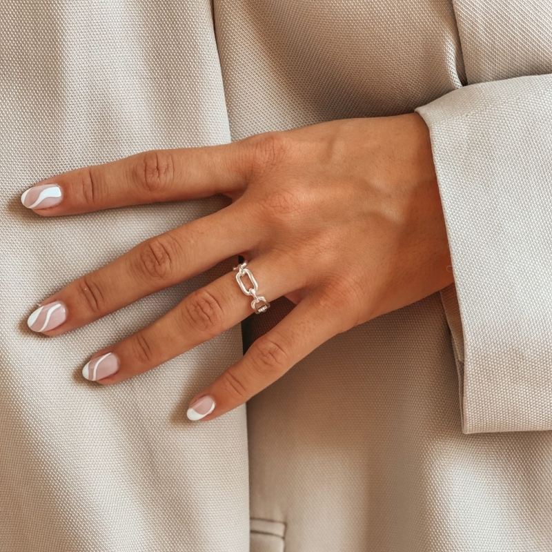 Srebrny pierścionek Silver Chain - Indira