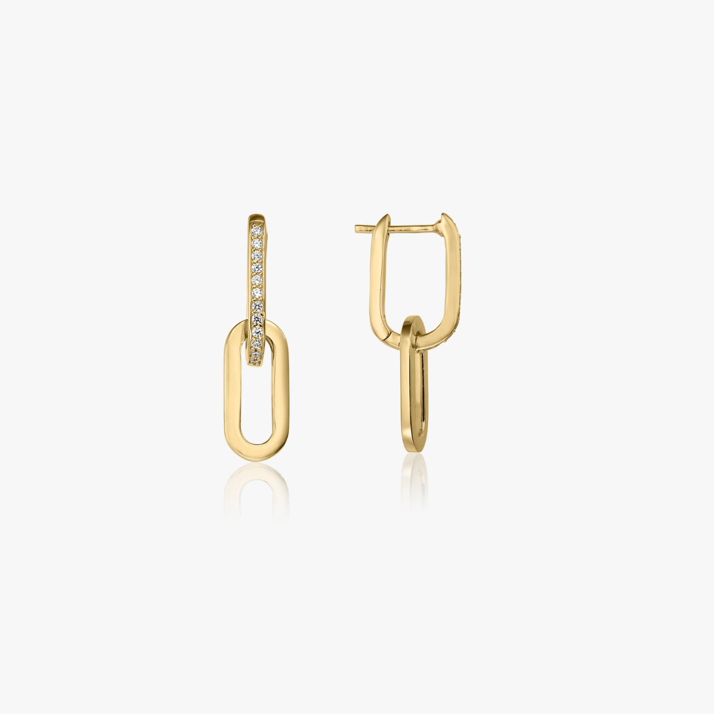 Kolczyki srebrne Golden Jessica - Cyrkonia - Indira