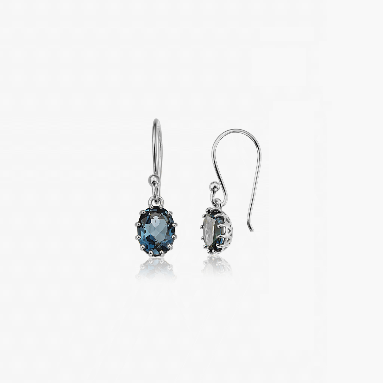 Kolczyki srebrne Serene - London Topaz - Indira