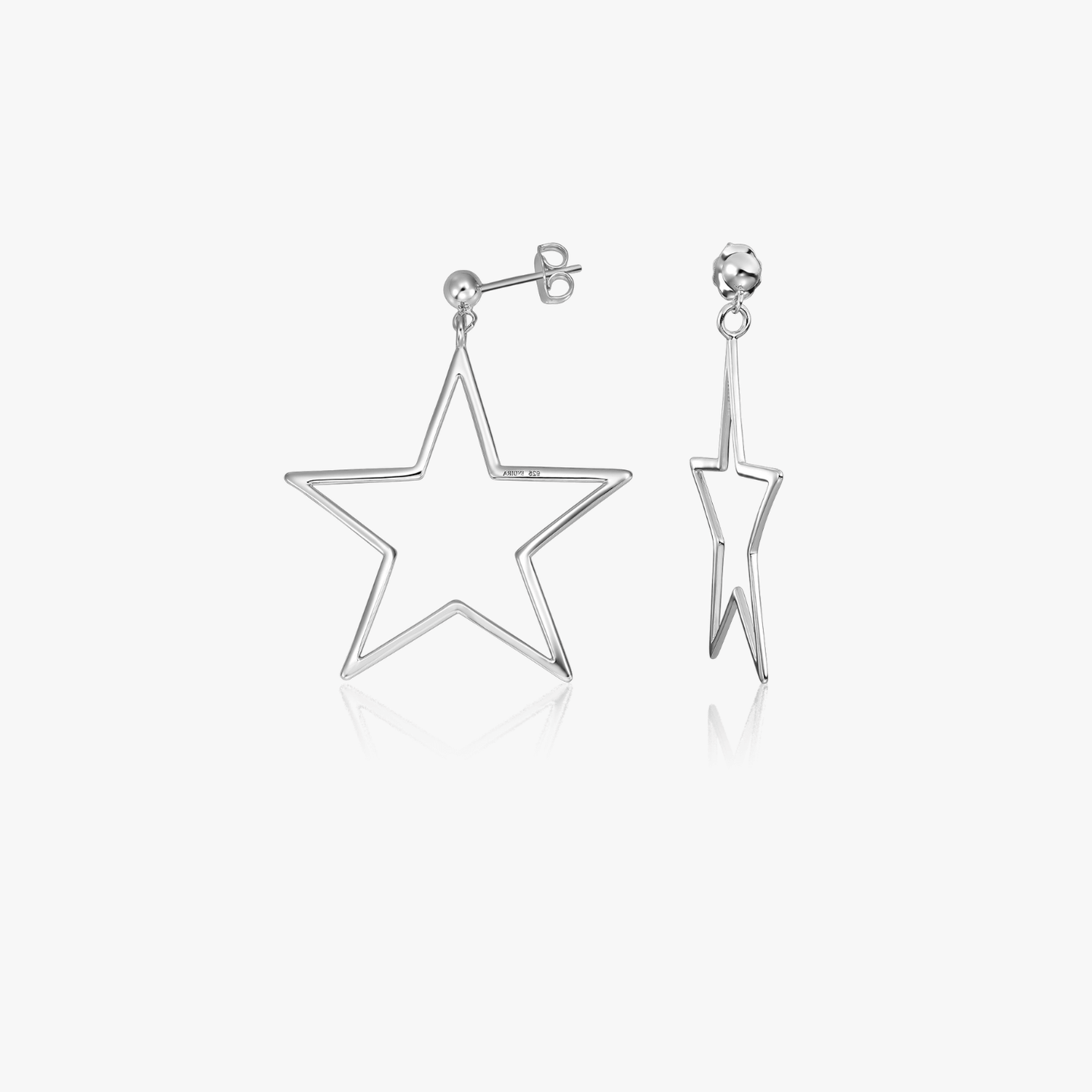 Srebrne kolczyki Star Shape - Indira