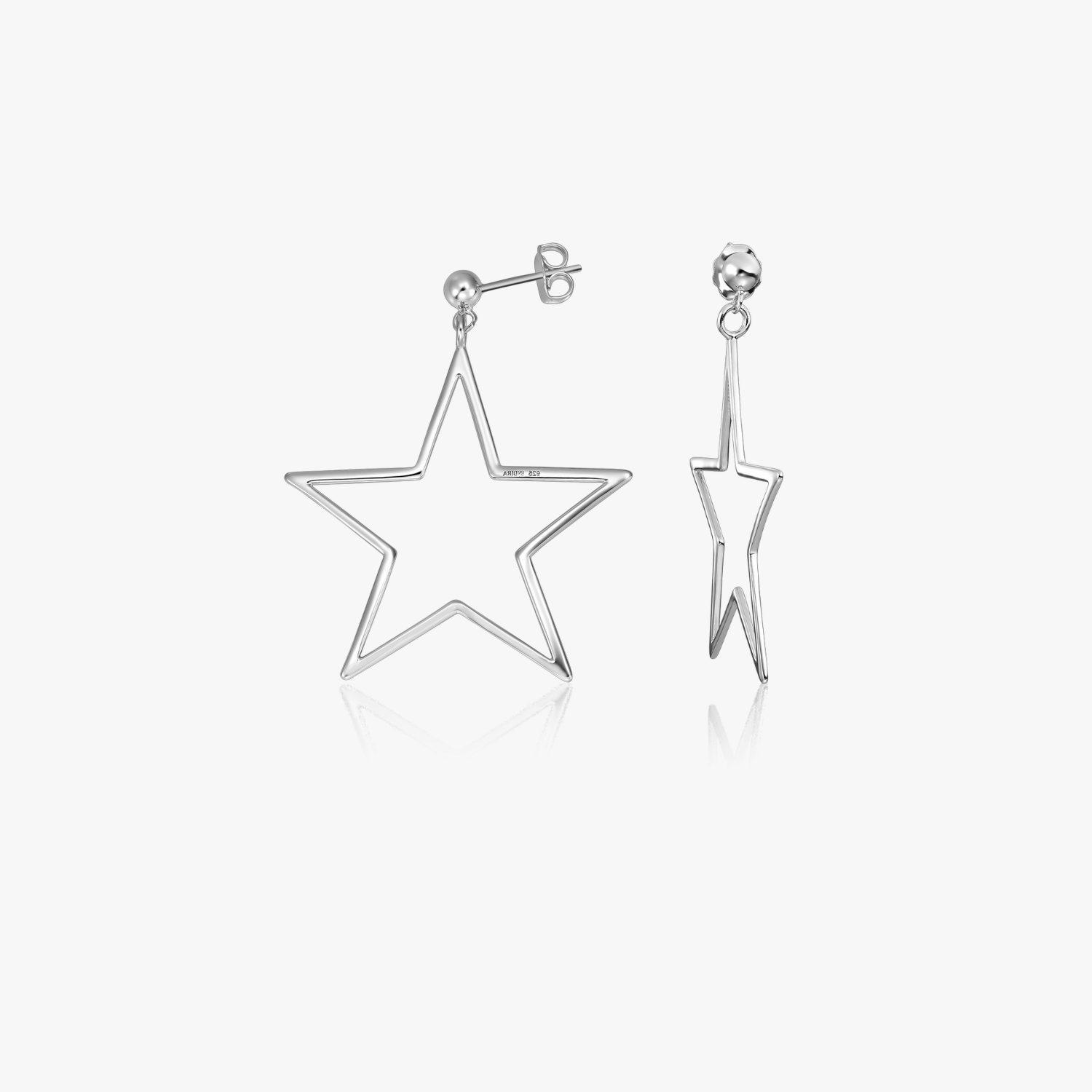 Srebrne kolczyki Star Shape - Indira