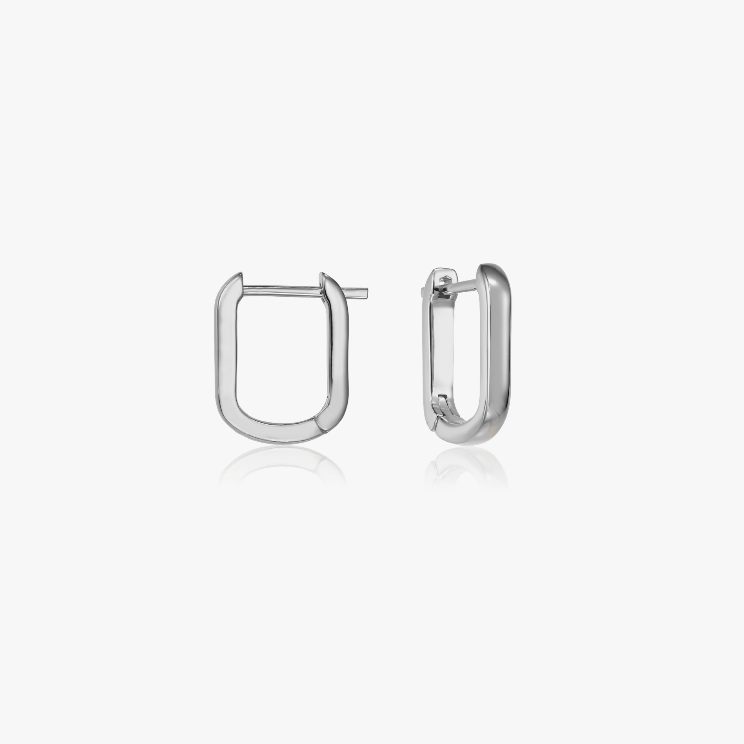 Srebrne kolczyki U Hoops - Indira