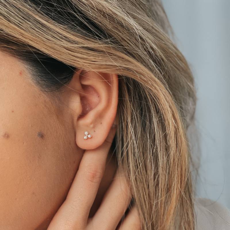 Kolczyki złote Pointe - Perły Naturalne - Indira