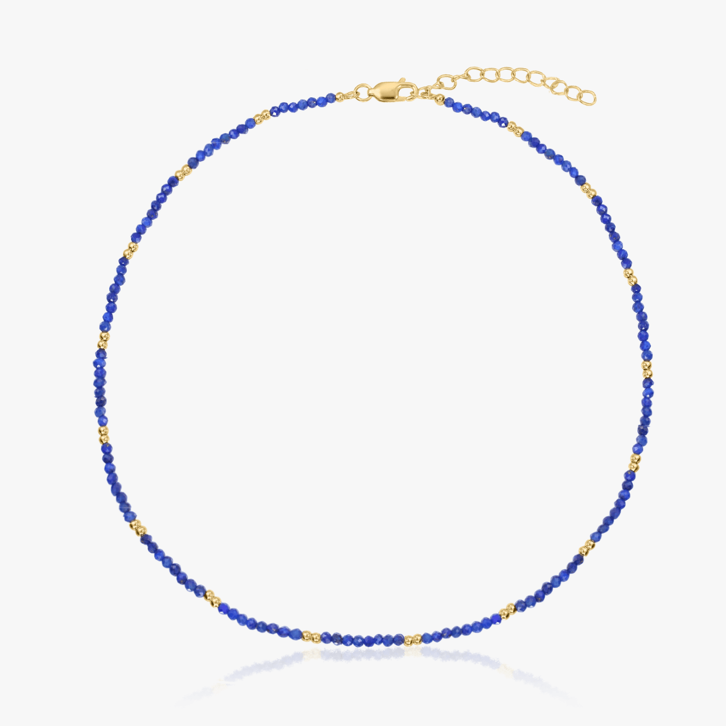Srebrny naszyjnik Golden SummerScape - Lapis Lazuli - Indira