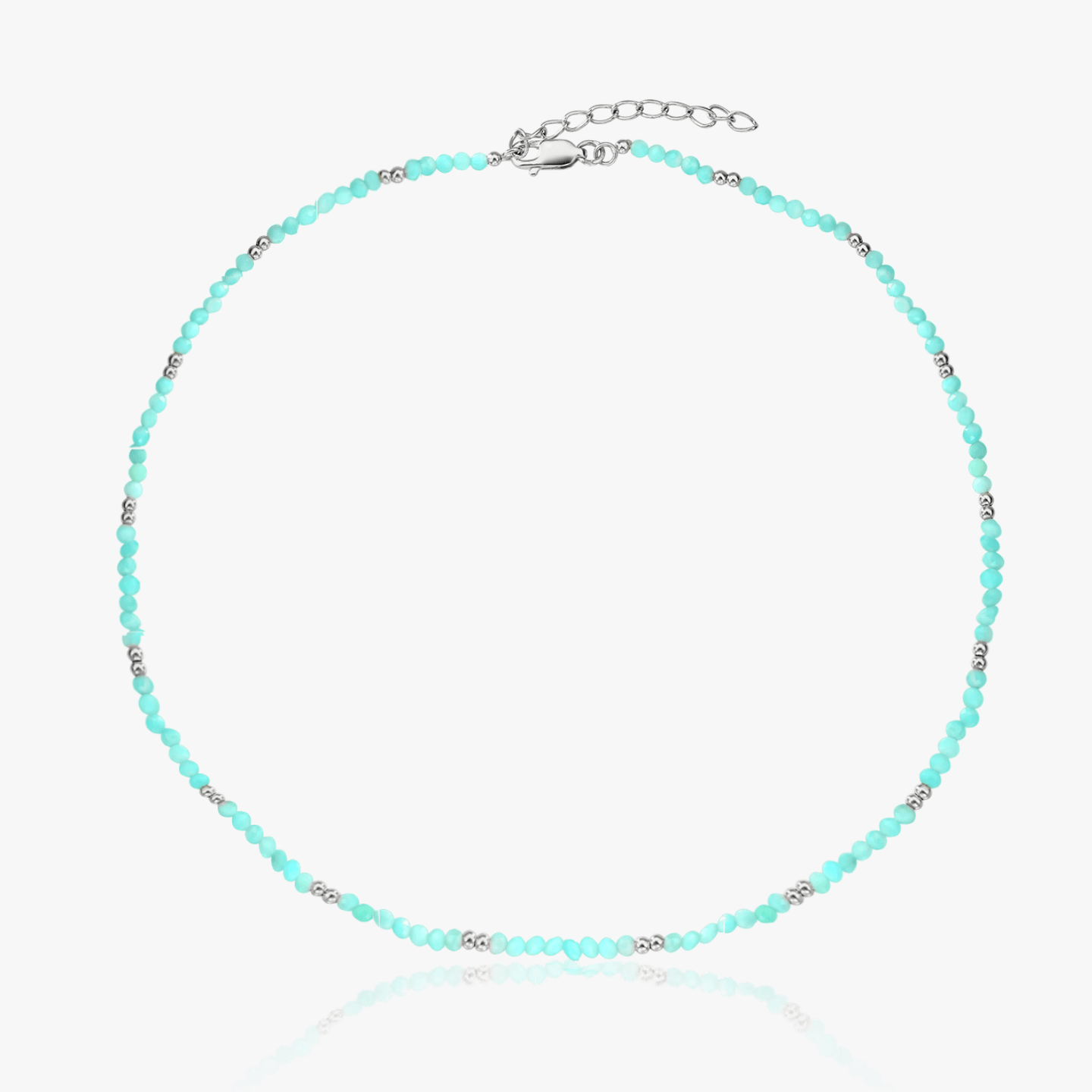 Naszyjnik z srebra SummerScape - Amazonit - Indira