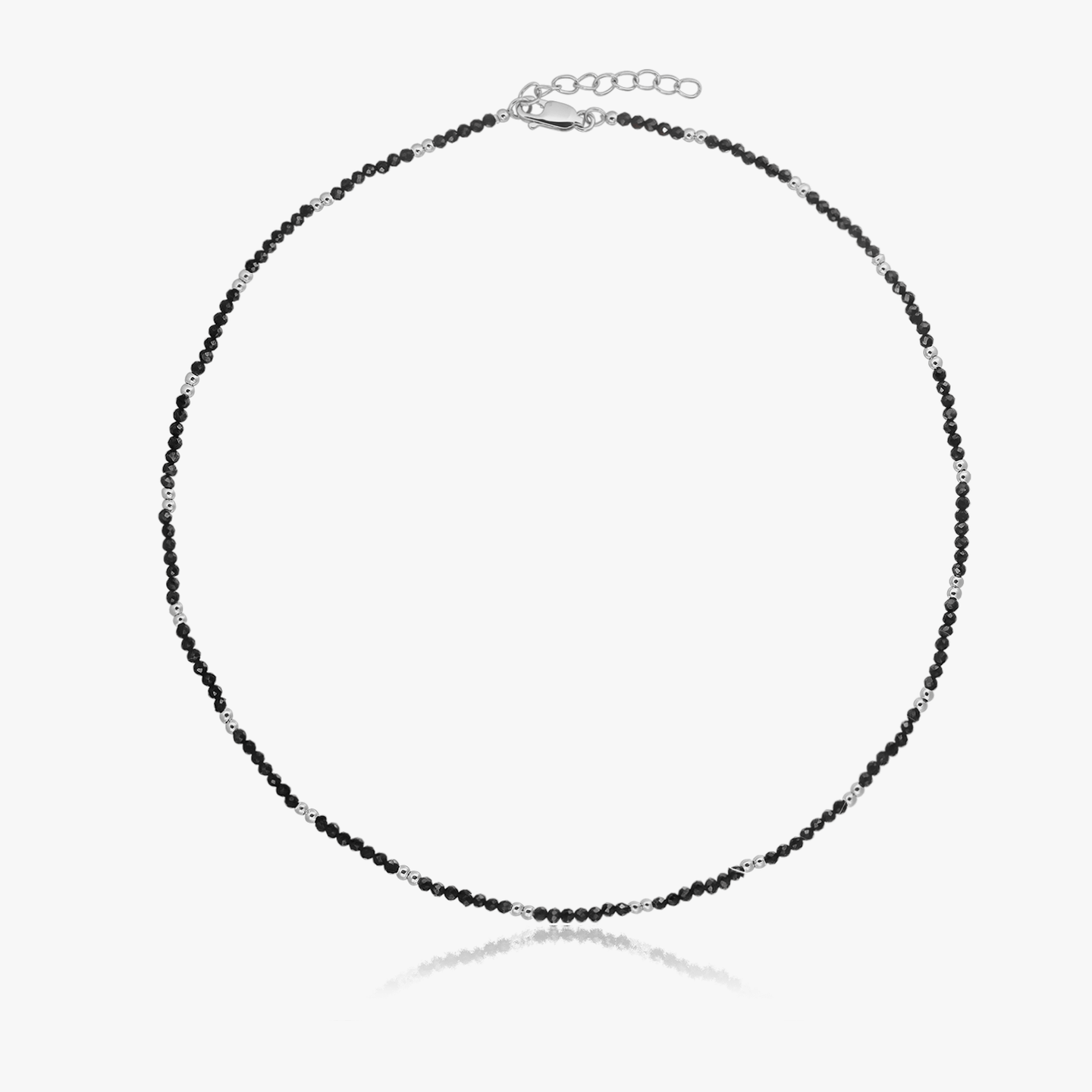 Naszyjnik srebrny SummerScape – Black Spinel - Indira