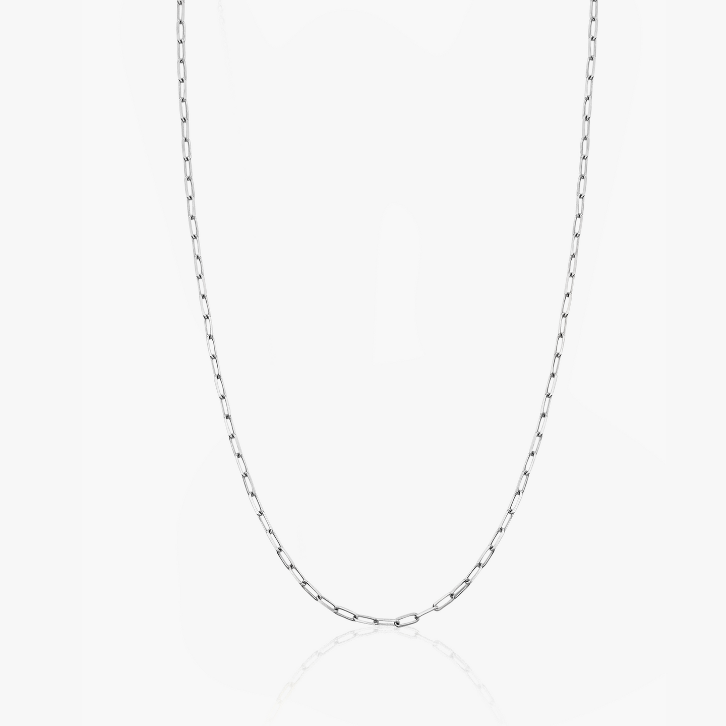 Naszyjnik srebrny choker Paperclip - Indira
