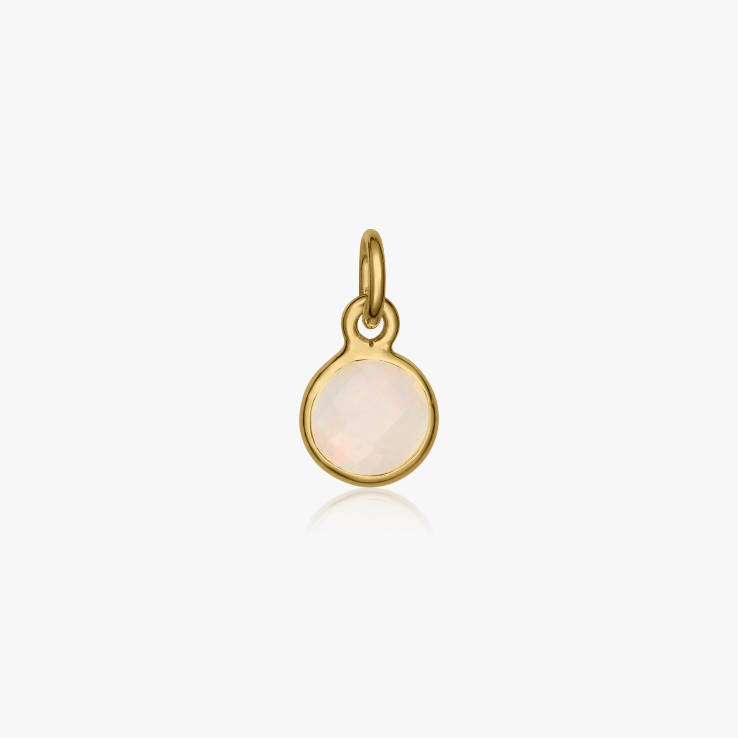 Srebrny wisiorek Birthstone Golden October - Opal - Indira
