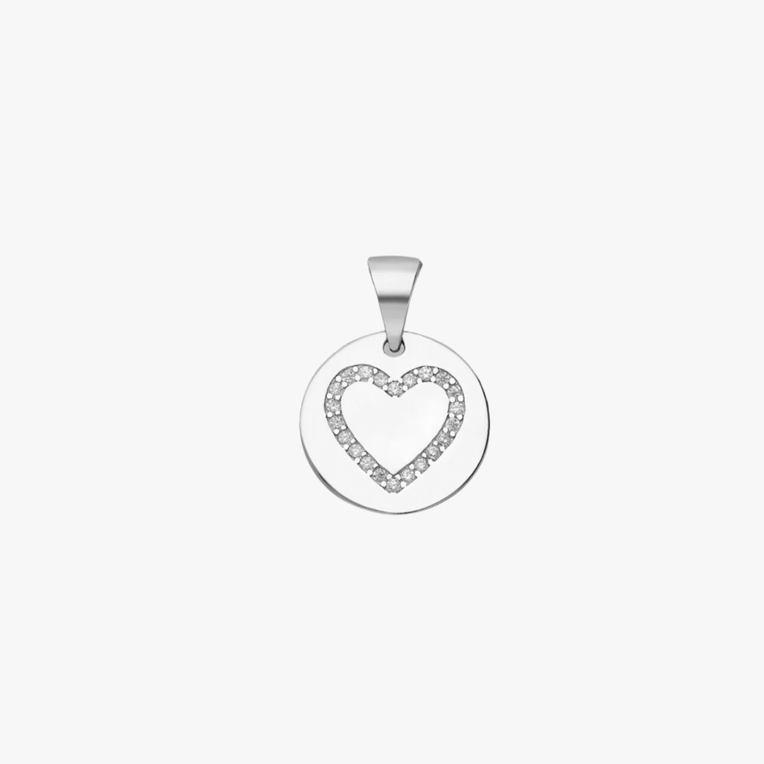 Wisiorek ze srebra Love Shape - Cyrkonia - Indira