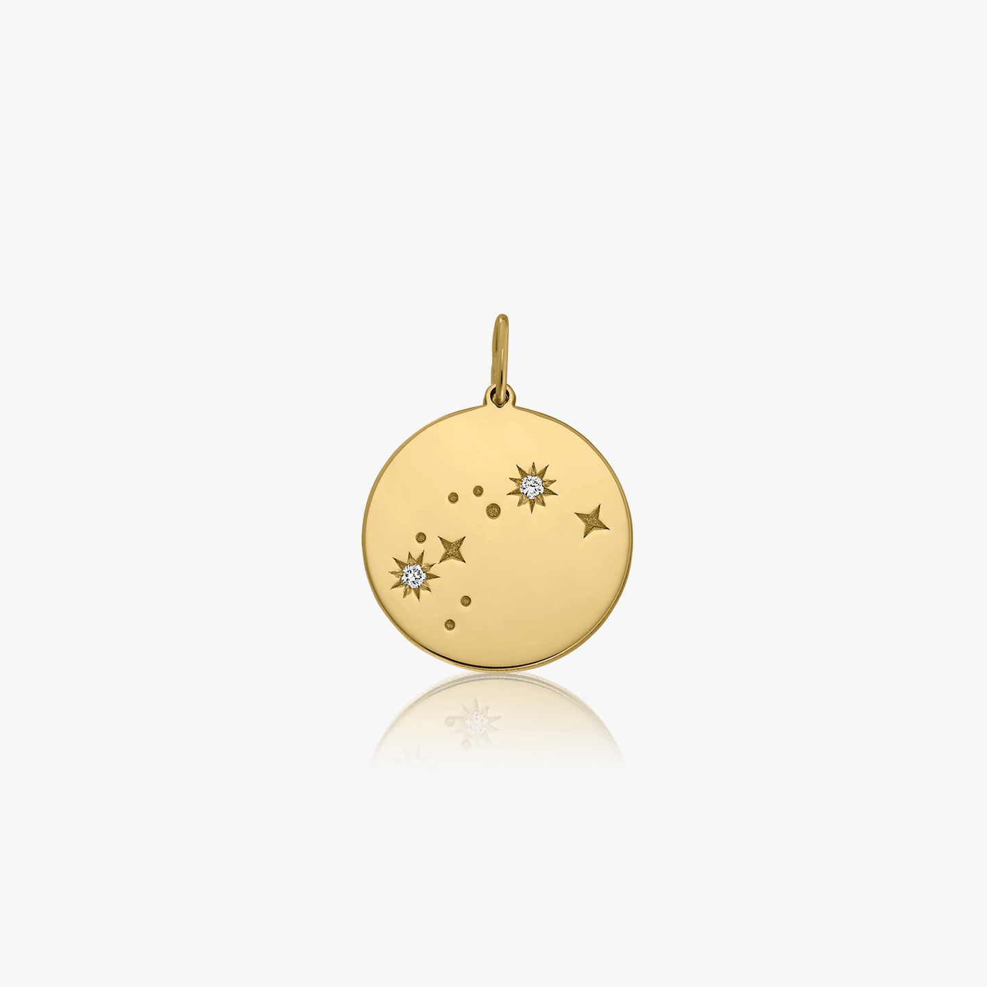 Złoty naszyjnik zodiakalny - Wodnik - Indira