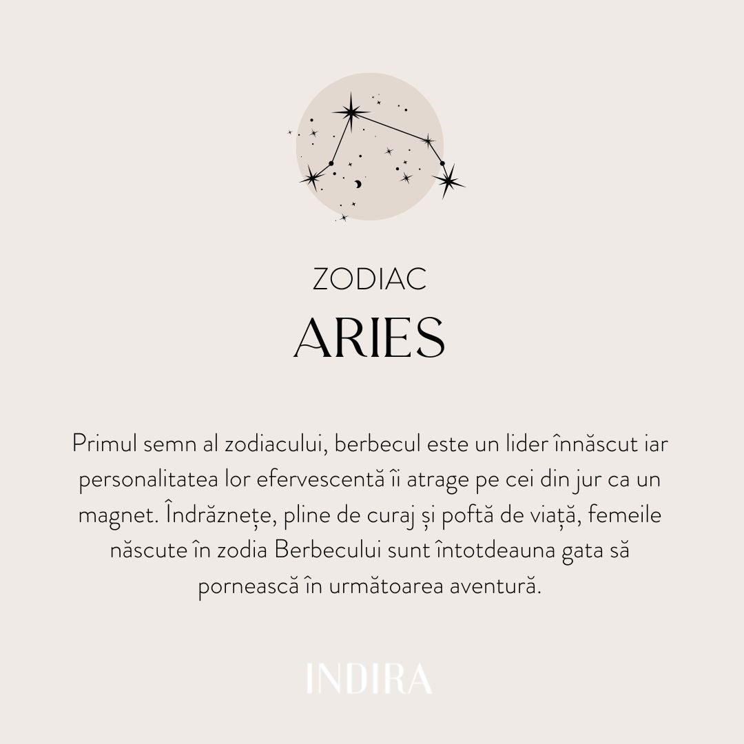Naszyjnik ze srebra Silver Zodiac - Aries - Indira