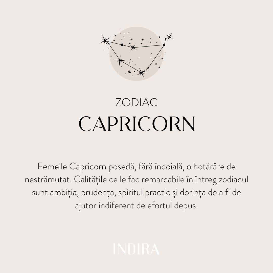 Naszyjnik ze srebra Silver Zodiac - Koziorożec - Indira