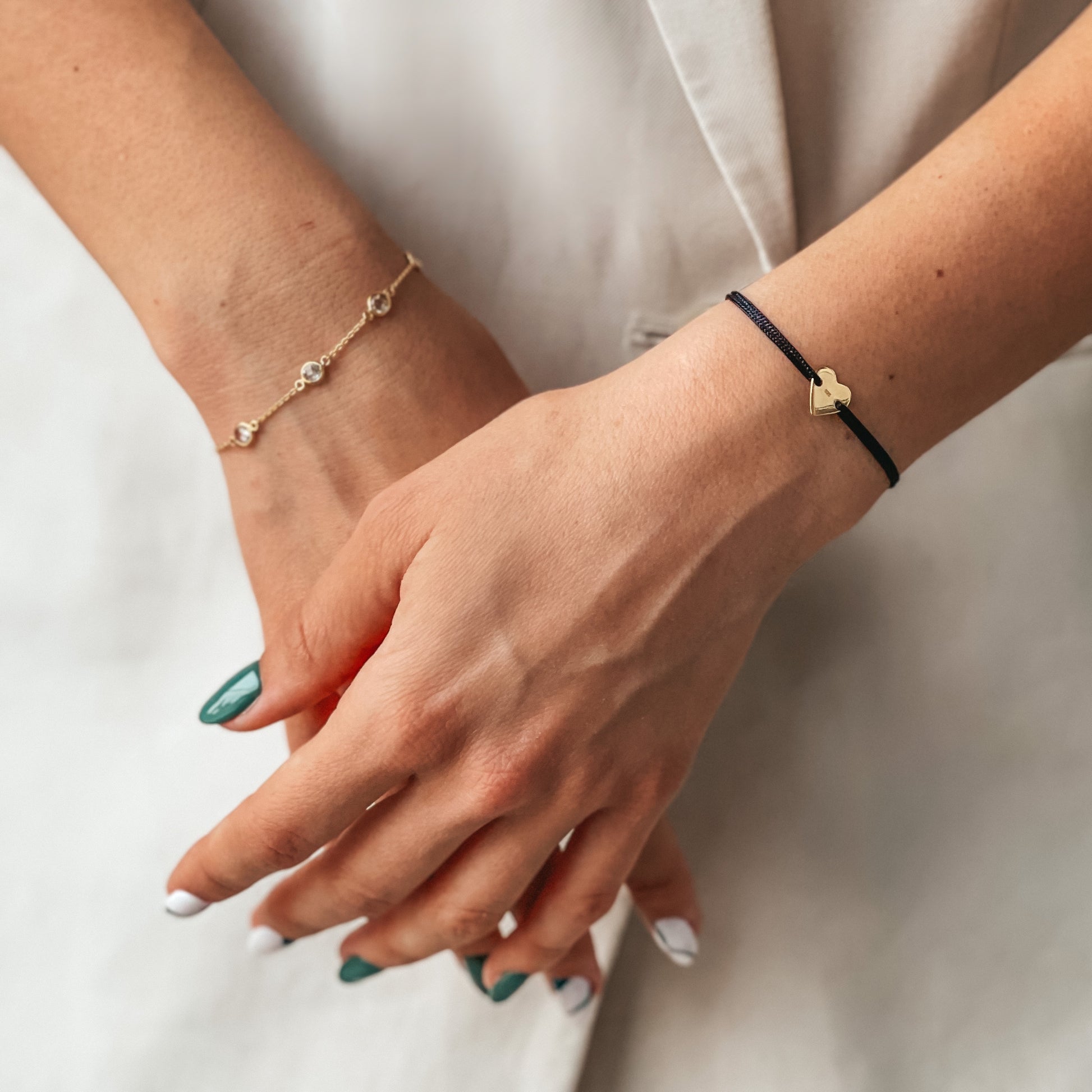 Srebrna bransoletka Birthstone Golden December - Niebieski Topaz - Indira