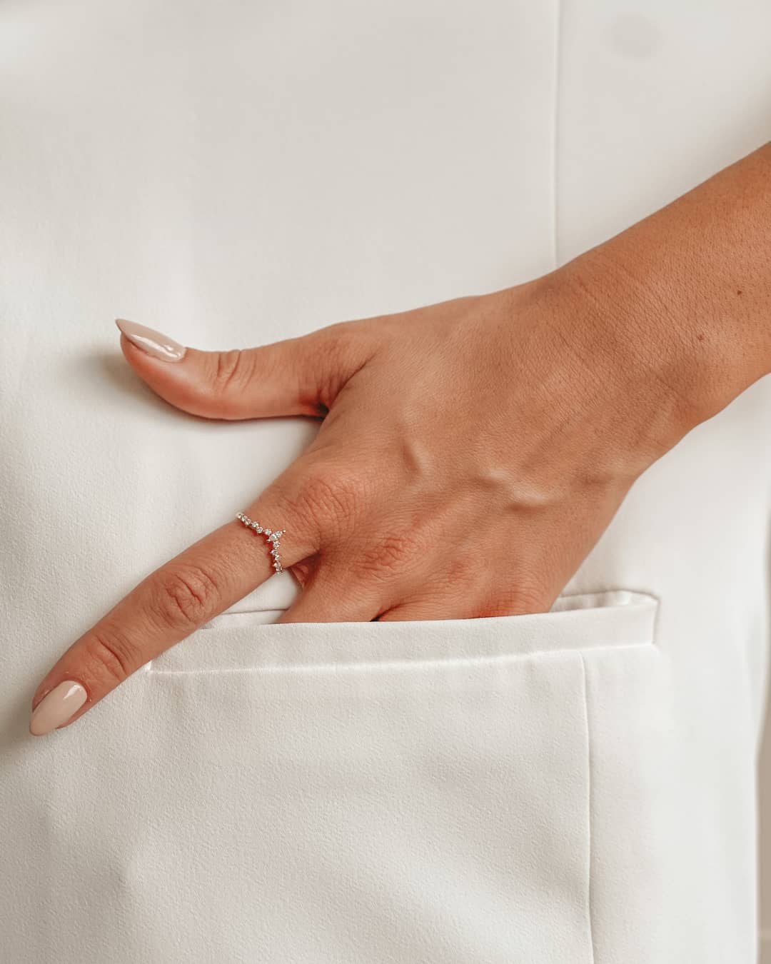 Pierścionek złoty Éternité - Diamenty - Indira