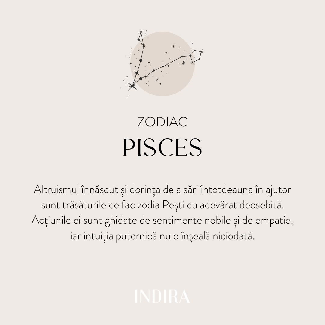 Naszyjnik srebrny Silver Zodiac - Pisces - Indira