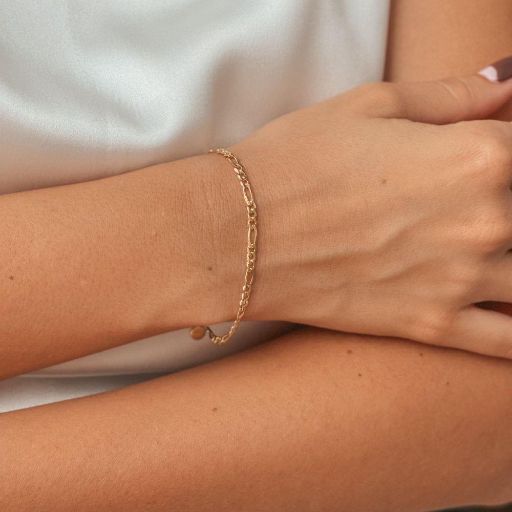 Golden Figaro silver bracelet