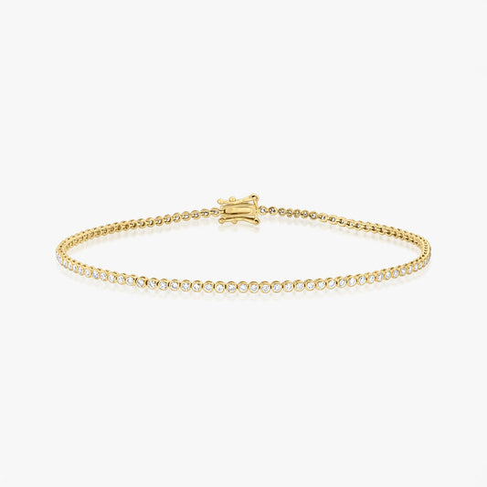 Bratara din aur galben Little Tennis - Diamante - Indira