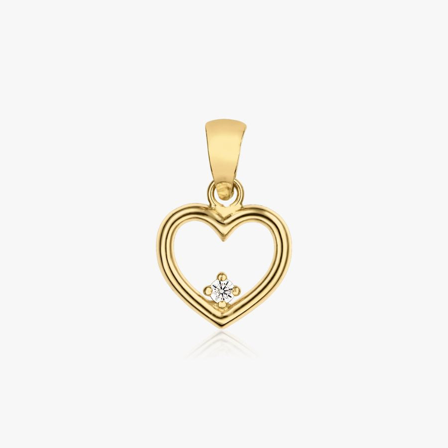 Złoty wisiorek Open Heart - Indira