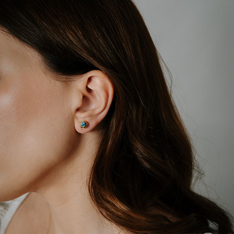 Aranza silver earrings - Turquoise