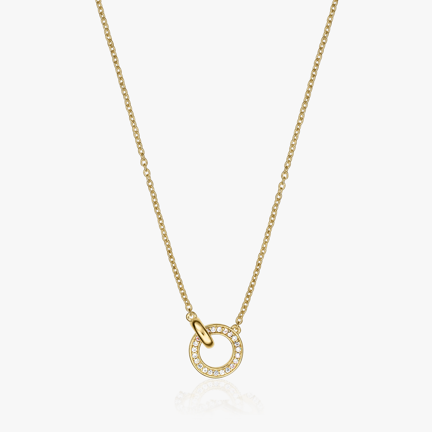 Naszyjnik srebrny Golden Linked - Indira