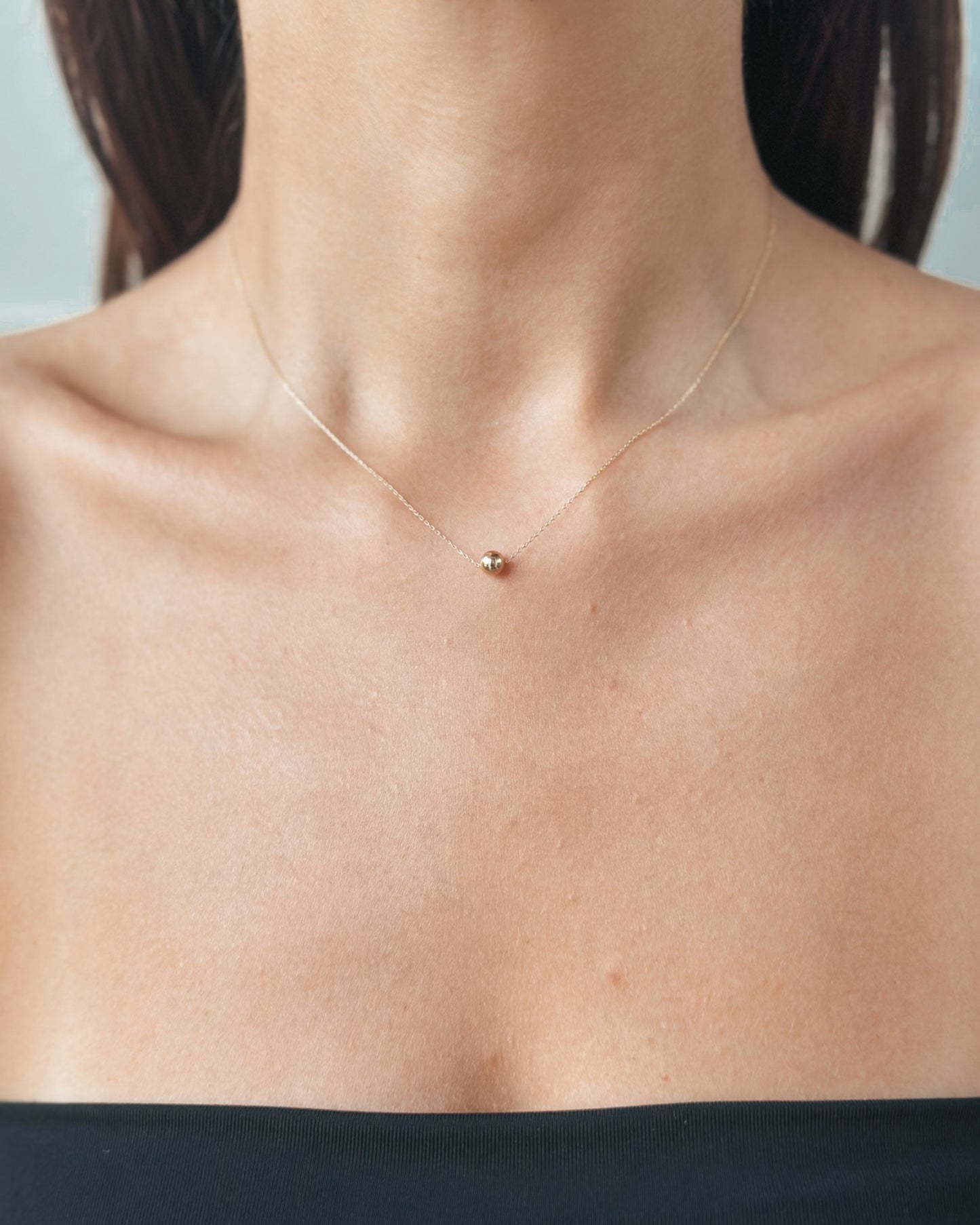 Naszyjnik z żółtego złota Golden Sphere - Indira