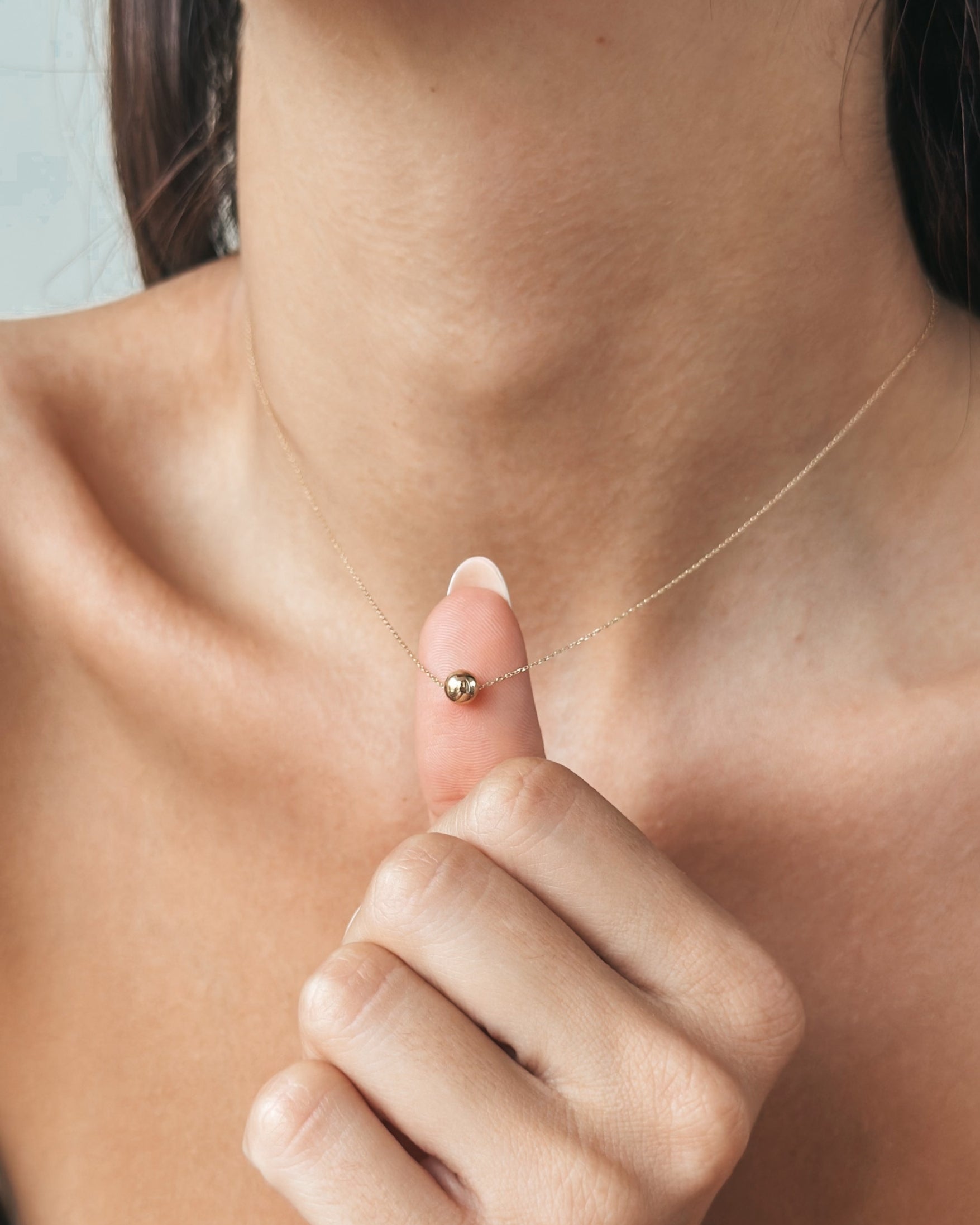 Naszyjnik z żółtego złota Golden Sphere - Indira