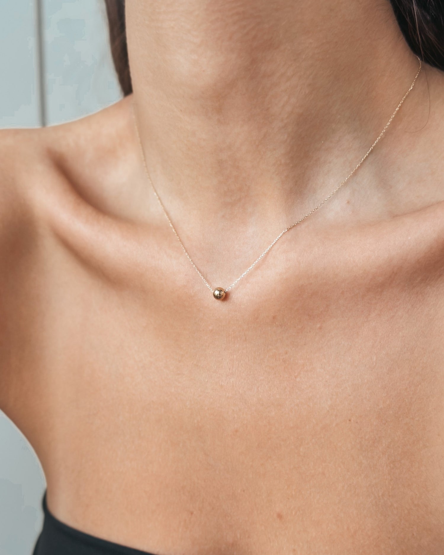 Naszyjnik z żółtego złota Golden Sphere - Indira