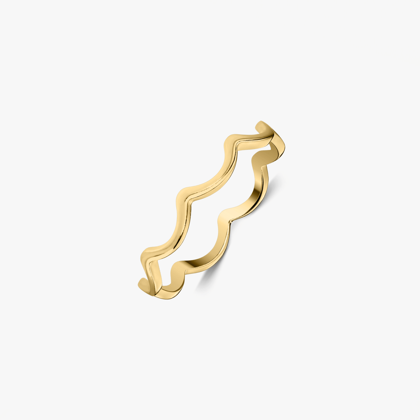 Pierścionek srebrny Golden Curl - Indira