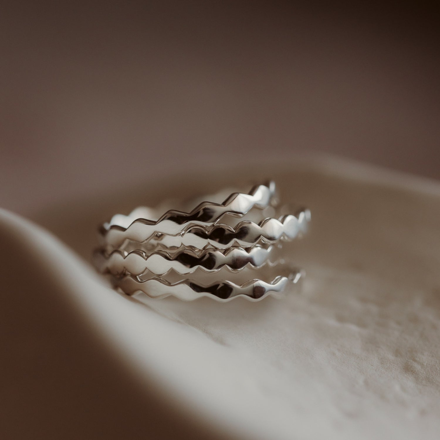 Inel din argint Sculpture - Indira