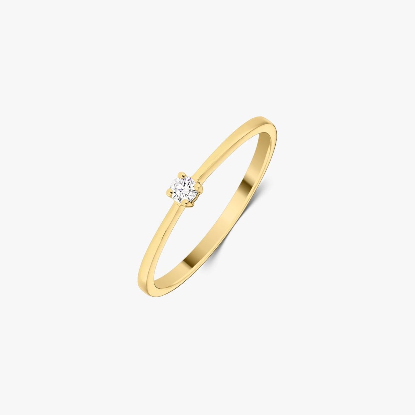 Pierścionek złoty Timeless - Diament 0,05 CT - Indira